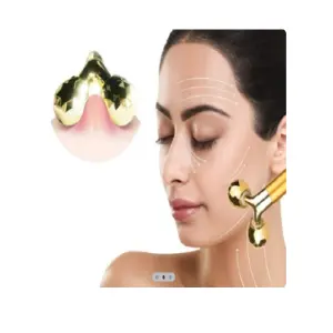 Masajeador facial 2 en 1 Dorado