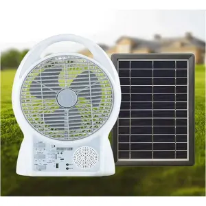 VENTILADOR CON PANEL SOLAR 14” GD-8014