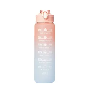 Botella Delgada Plastica Termo Agua Fitn