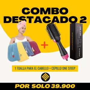 COMBO 2:  1 TOALLA + 1 CEPILLO ONE STEP