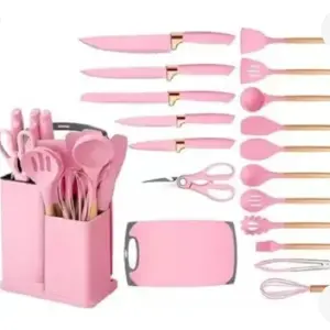 Set Utensilios Cocina Silicona + Set Cuc