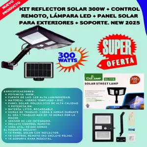KIT REFLECTOR SOLAR 300W PEDESTAL
