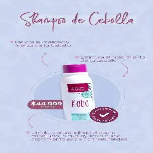 Shampoo de cebolla Kaba