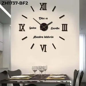 RP-ZH1737-F2 RELOJ ADHESIVO+FRASE HISTOR