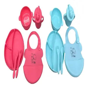 SET DE VAJILLA SILICONA PARA BEBÉS