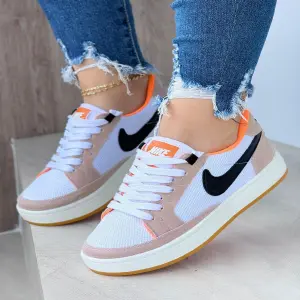 Nike SB Blanco Naranja Dama