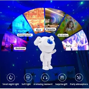 PROYECTOR ASTRONAUTA CON BLUETTOOTH