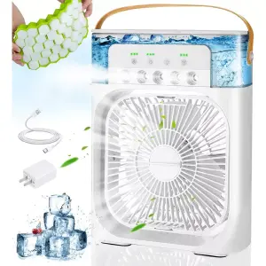 Ventilador portátil, humidificador de ai