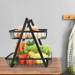 Cesta De Fruta De 2 Niveles Encimera