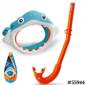 Kit De Buceo Intex Snorkel Careta Tiburo