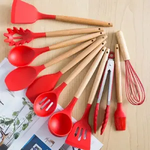 SET UTENSILIOS DE COCINA x 12 SILICONADO