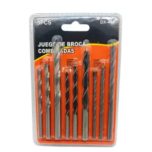 BROCAS METAL - MADERA - CONCRETO X 9 PCS: ¡El Kit Definitivo! - BROCAS METAL - MADERA - CONCRETO X 9 PCS