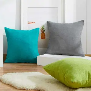 Cojin Decorativo En Tela Turquesa