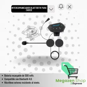 INTERCOMUNICADOR BLUETOOTH PARA CASCO