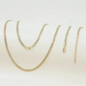 Combo Entrelazada  en Oro Laminado 18k