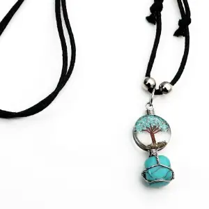 Collar Arbol De La Vida Cuarzo + Estuche