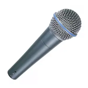 Microfono Alambrico Vocal Mejorado Negro
