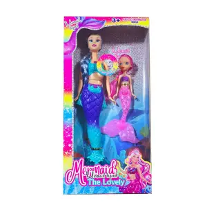 Muñeca Cola Sirena Hija Juguete Niñas Mu