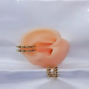 EARCUFF PERLAS DORADAS