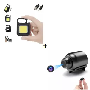 Mini Linterna Llavero+Camara tipo bala