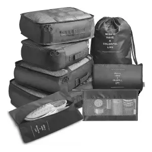 Set organizador de viaje 8 piezas 8pcs