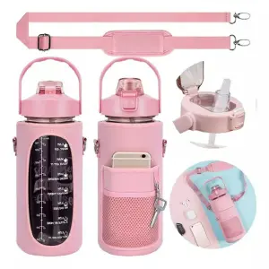 Botella De Agua Motivacional Con Funda P