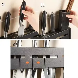 ORGAN. UTENSILIOS COCINA CUCHILLOS PARED
