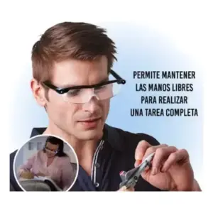 Lupa Tipo Gafas De Trabajo Con Luz