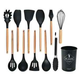 Set 12 Utensilios De Cocina Silicona Res