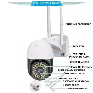 Cámara Robotica De Seguridad Exterior W