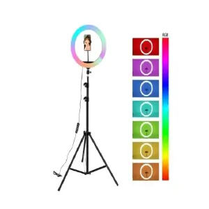 Aro de luz RBG 26"+trípode
