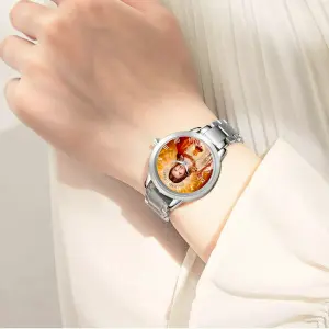 Reloj Jesus Sagrado Corazon Acero Dama
