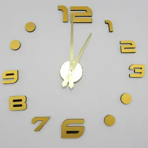 Reloj de pared 3D relieve