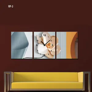 RELOJ PARED ESTILO POLIPTICO 3 PIEZAS RP-3: Elegancia y precisión en tu hogar - RELOJ PARED ESTILO POLIPTICO 3 PIEZ RP-3