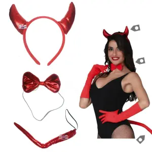 Kit De Diabla Accesorios Para Halloween