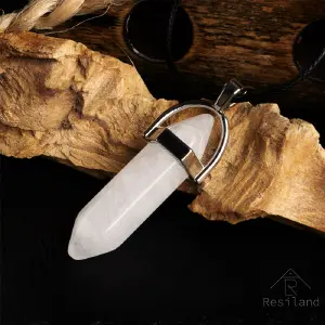 Colgante de Cuarzo Blanco