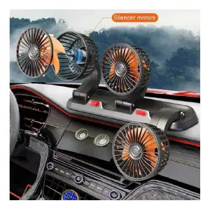 VENTILADOR PARA CARRO CON 3 CABEZALES