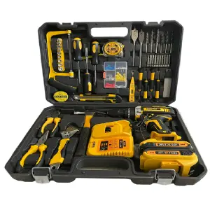 Kit herramientas + taladro inalámbrico