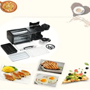 Horno mini Parrilla asados 3 en 1  ⚡