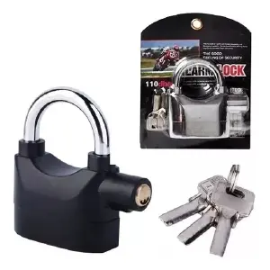 Candado Con Alarma Para Motos Y Biciclet