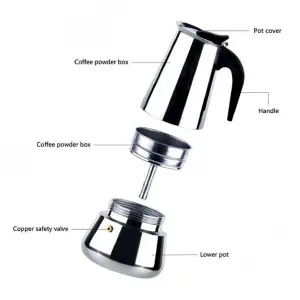 Cafetera Italiana Espresso 6 Tazas