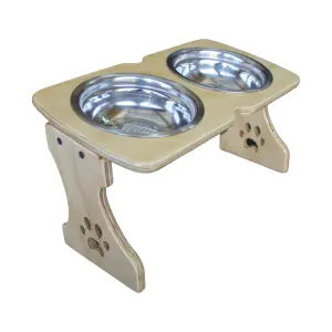 Comedero Elevado Perros/Gato 2 Platos