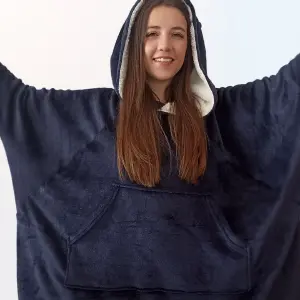Saco Cobija Yeti Polar Gigante Azul Oscu