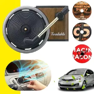 Ambientador para carro toca 3 discos