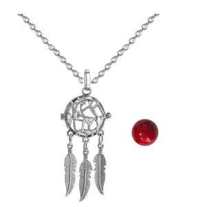 Collar Llamador De Angel Corazon Tejido