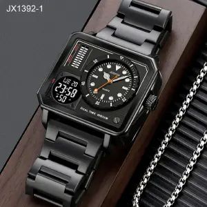 JX1392-1 NEGRO JOEFOX METALICO RELOJ