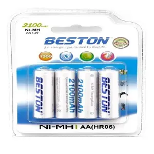 Bateria Recargable Doble AA x4 2100mah