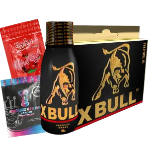 X-Bull 10 tab + Gummies+ Jarabe + Sachet