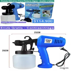 PISTOLA AZUL ELÉCTRICA PARA PINTURA: Transforma tus Espacios con Facilidad - PISTOLA AZUL ELÉCTRICA PARA PINTURA