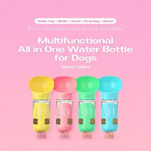 Botella Dispensador 4 en 1 Mascotas
